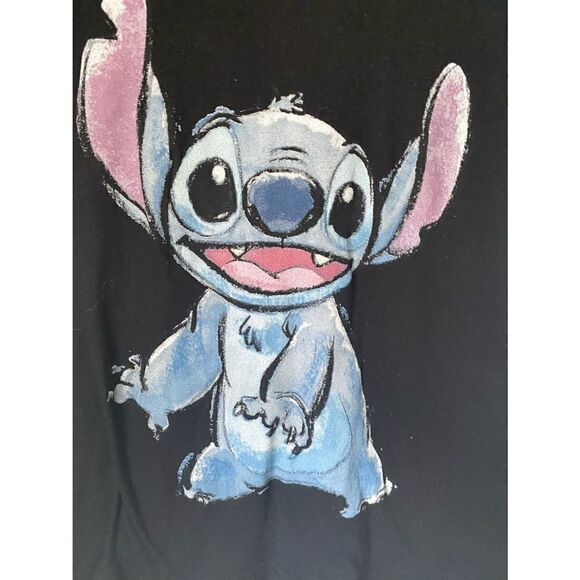 Disney Lilo and stitch women’s black tee shirt/casual/short sleeves - Picture 3 of 4